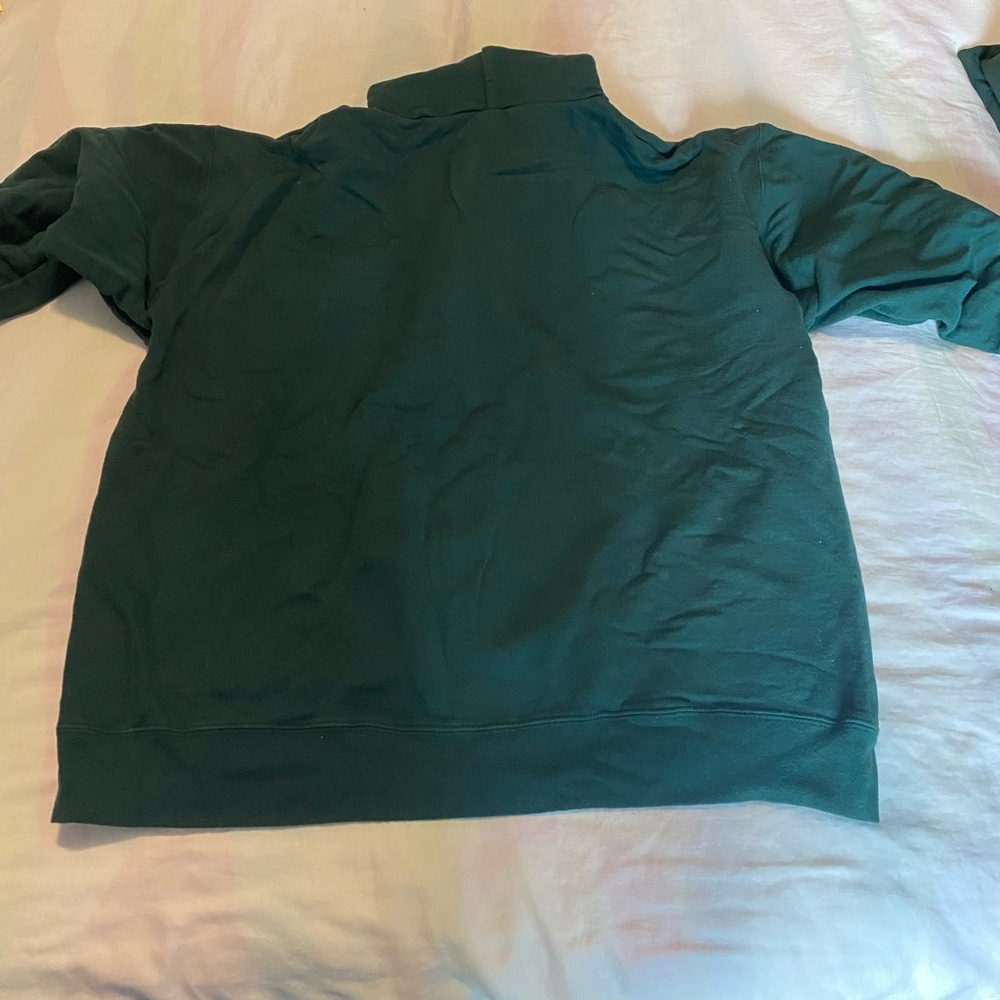 Green hoodie